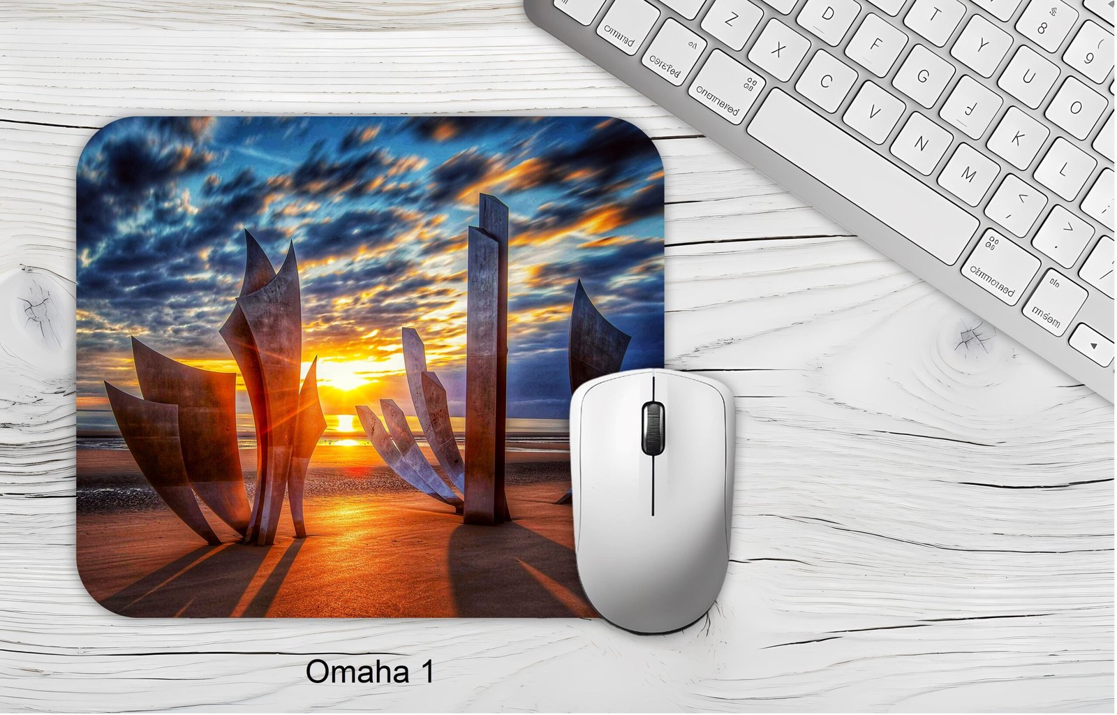 Tapis de souris souple imprimé avec une photo.