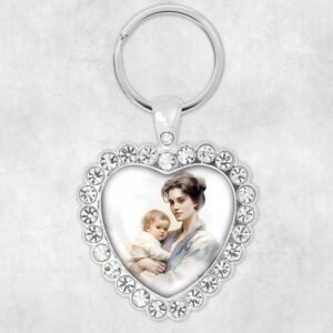 Metal core keyring with rhinestones – Elegance and customization