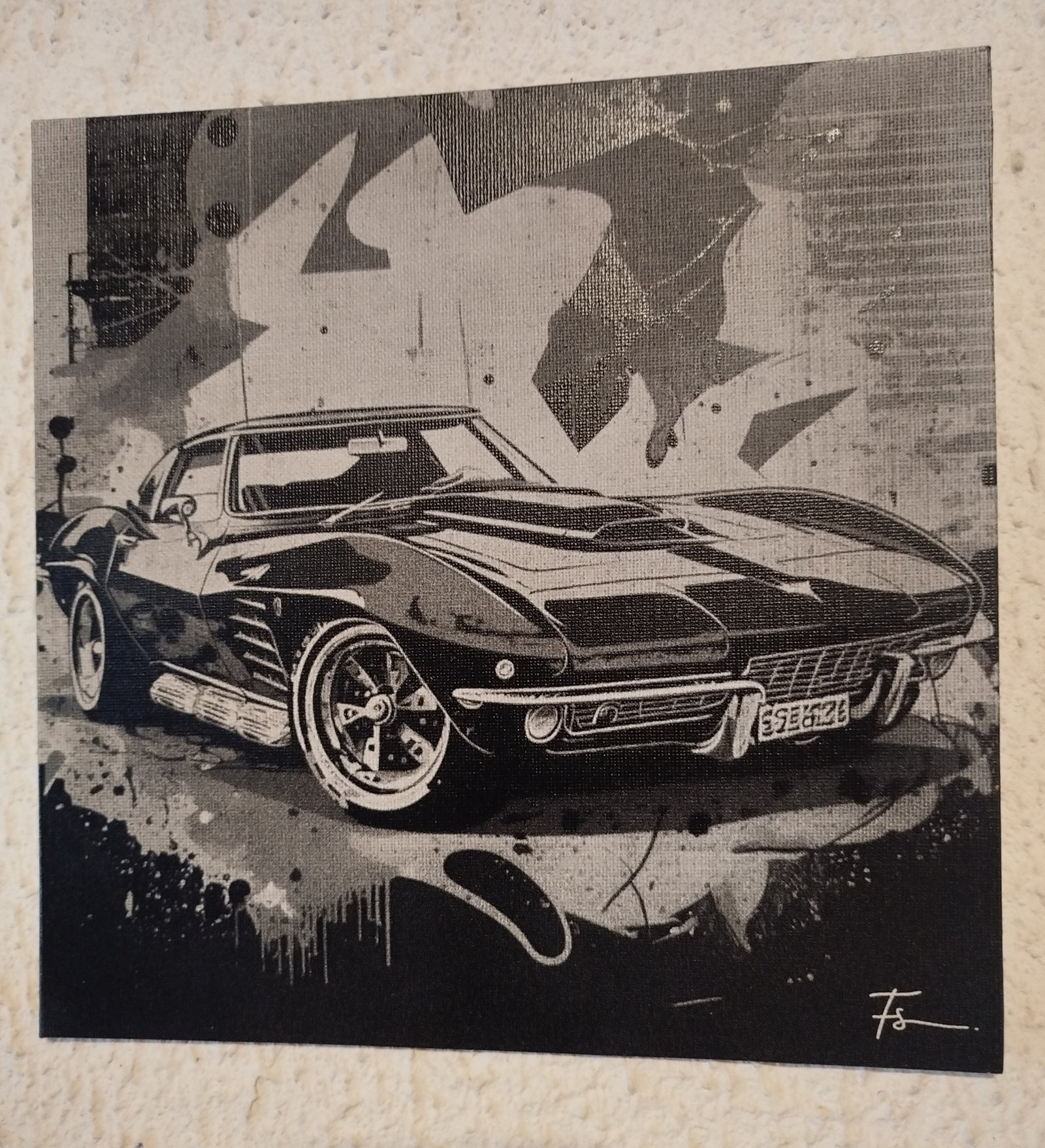 Toile de peintre gravée personnalisée 25 × 25 cm – Photo ou motif – Image 13