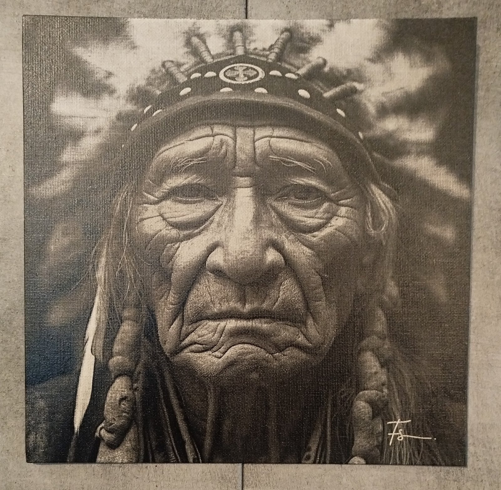 Toile de peintre gravée personnalisée 25 × 25 cm – Photo ou motif – Image 10