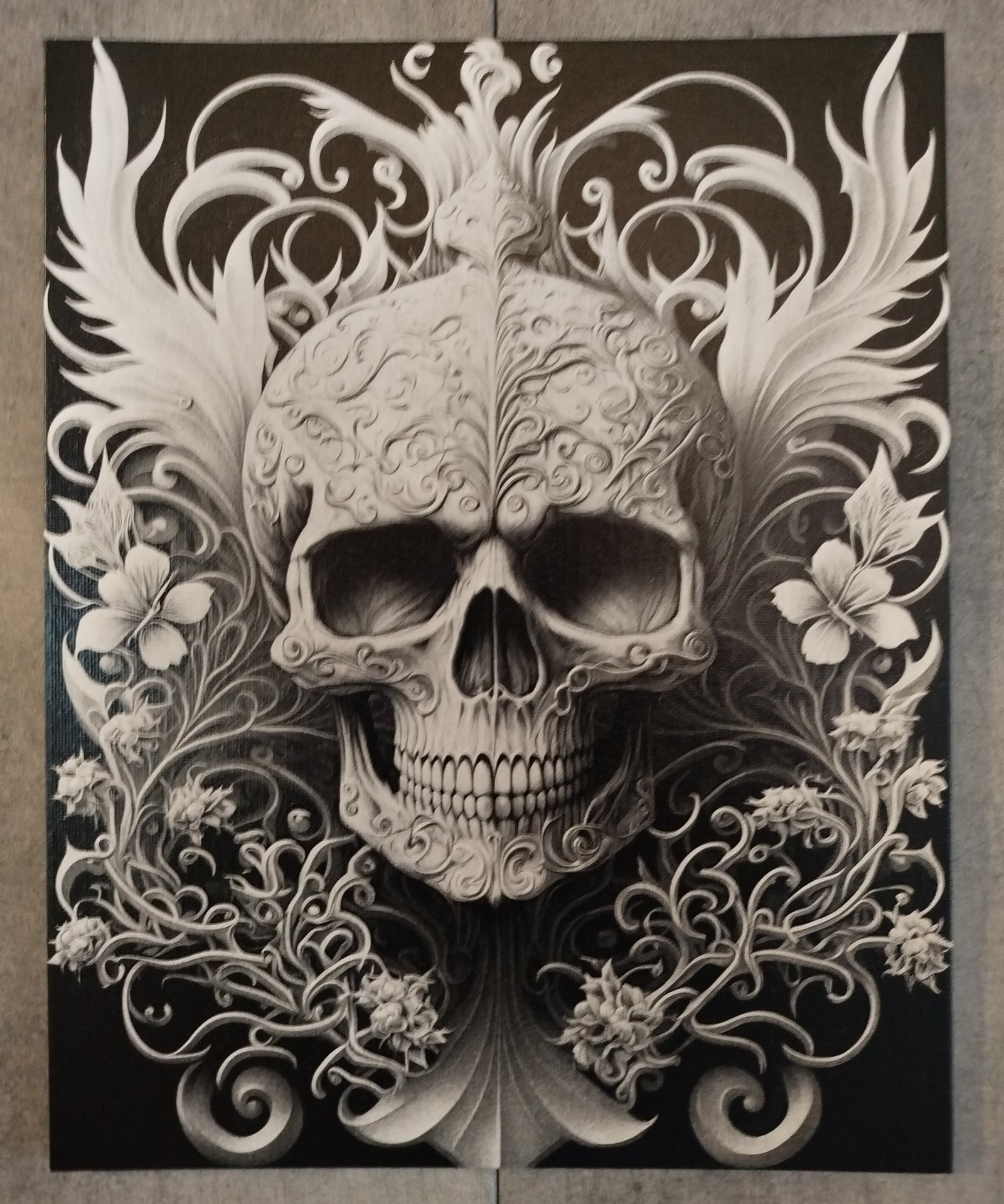 Toile de peintre 24 × 30 cm personnalisée par gravure laser