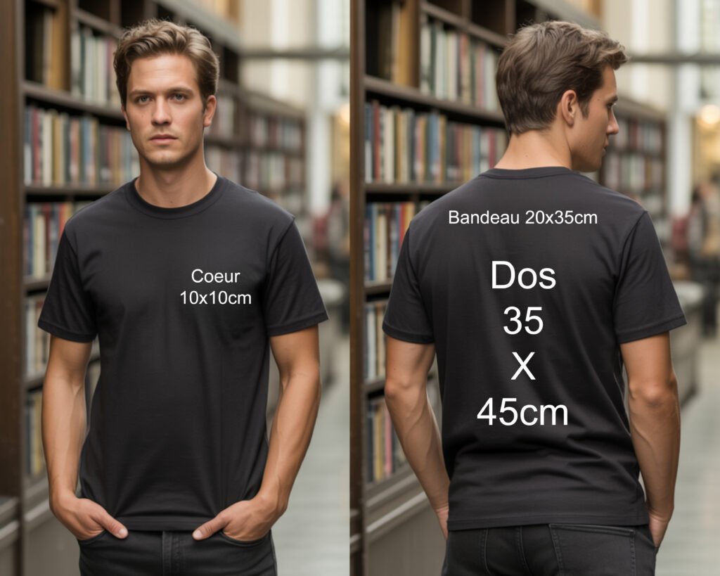 tee-shirt homme noir personnalisé