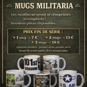 Lot de 2 mugs militaria – Fin de collection