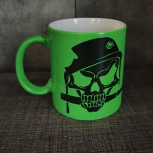 mug fluo imprimé crâne