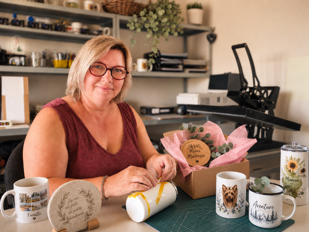 moi dans mon atelier 
